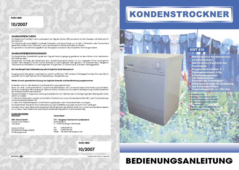 Elin Kwt 615 Hasznalati Utasitas