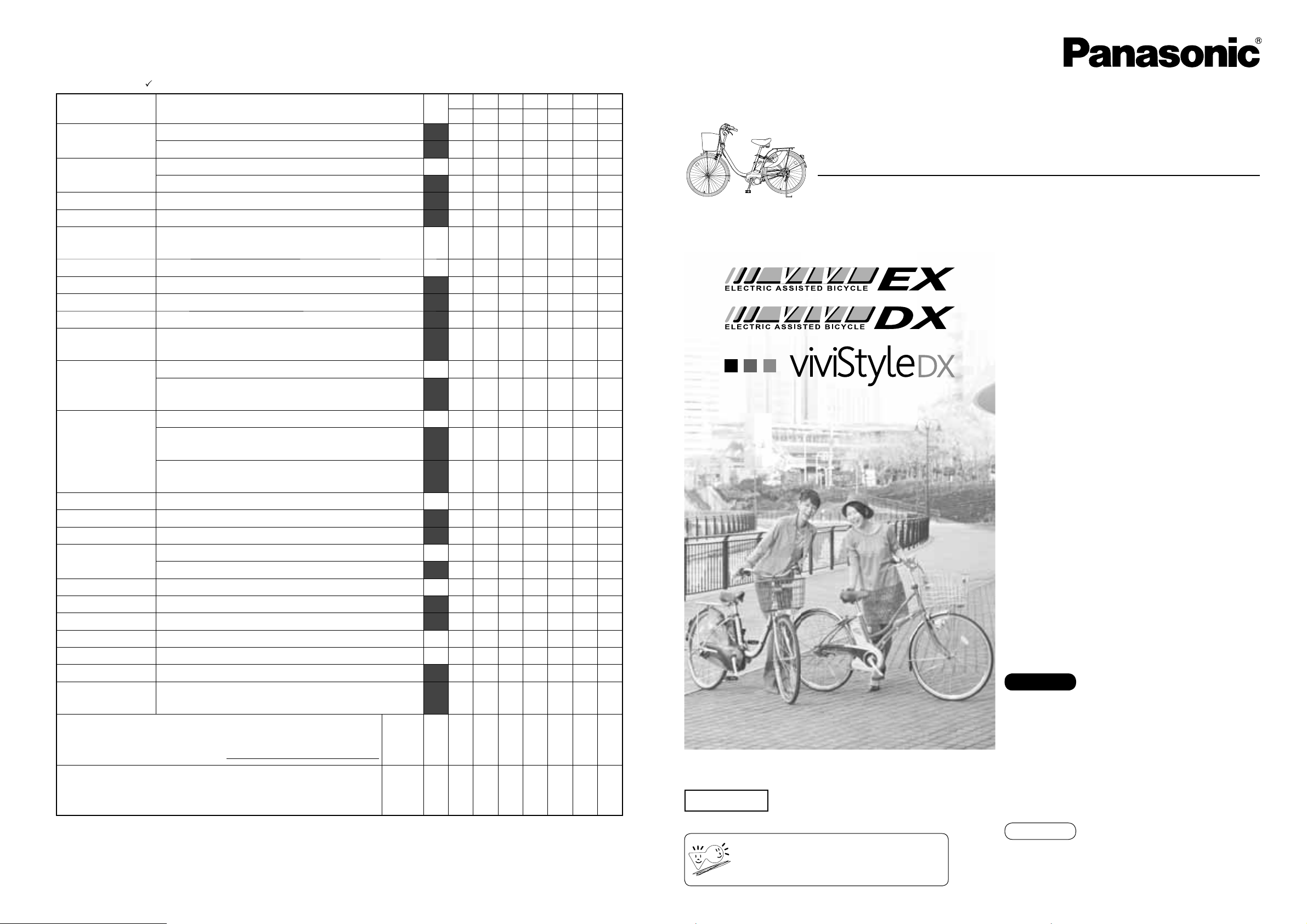 説明書 パナソニック BE-ENDS635 電動自転車