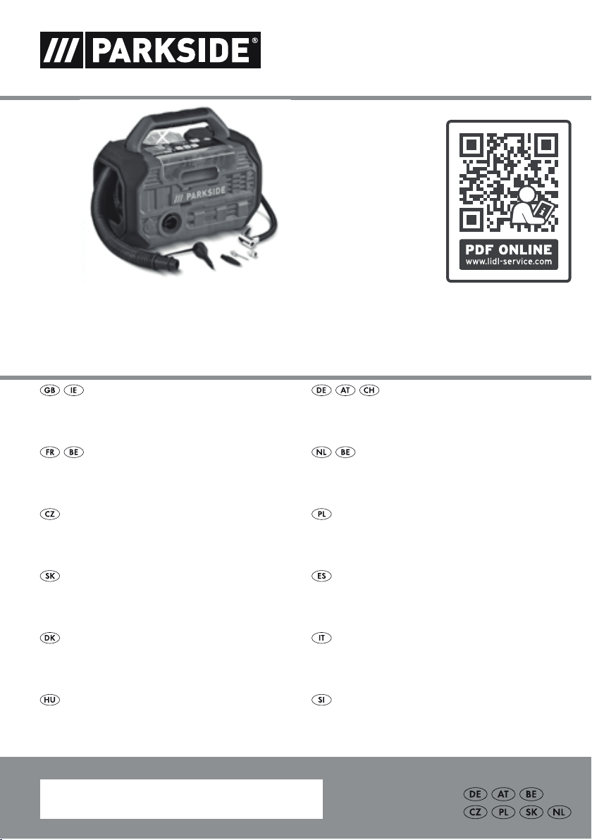 Handleiding Parkside Ian Compressor