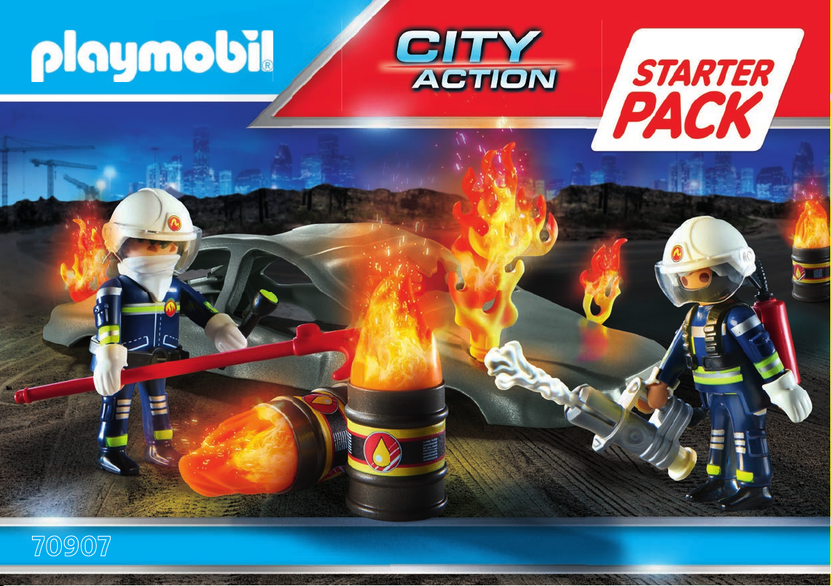 Manual Playmobil set 70907 Rescue Fire drill starter pack