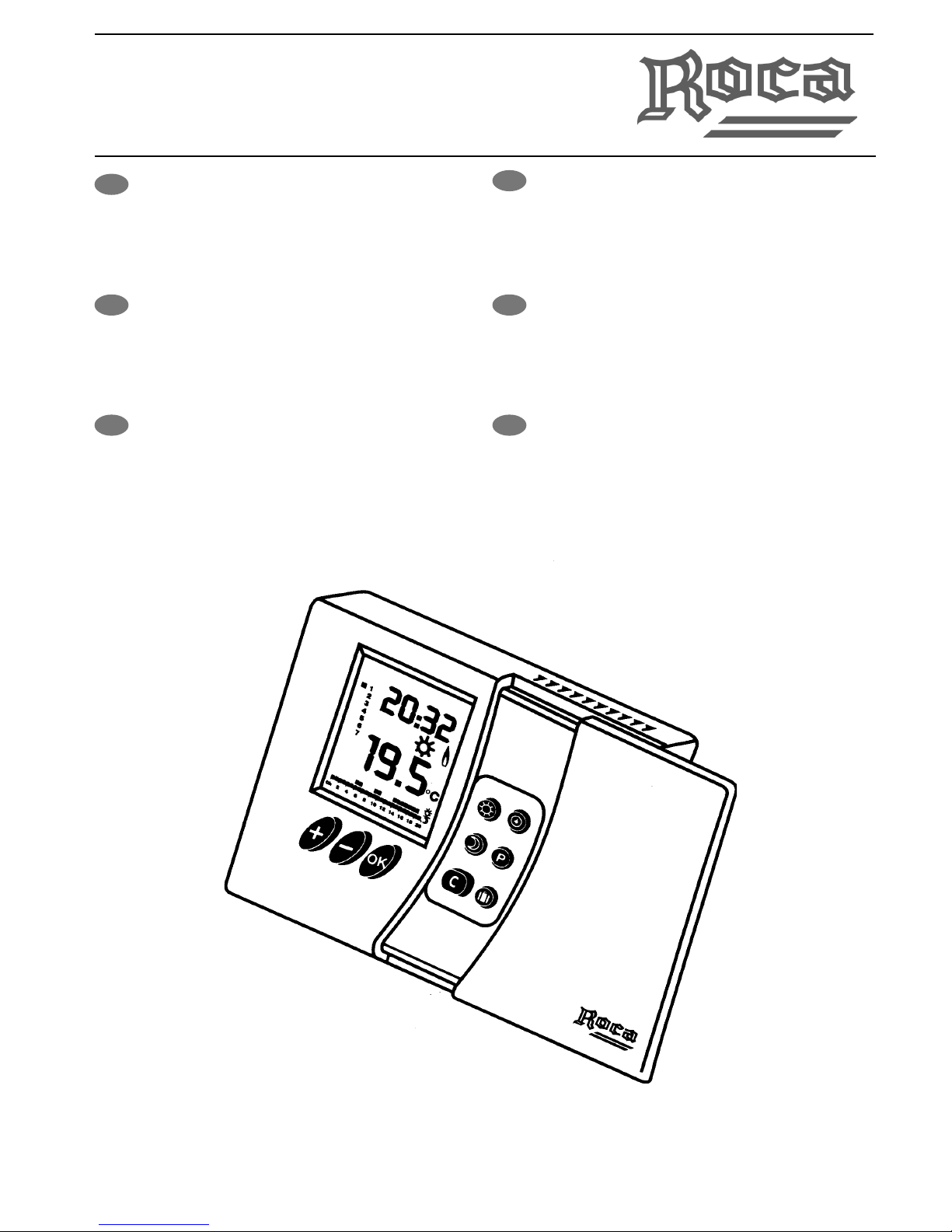 Manual Roca RX 100 Thermostat