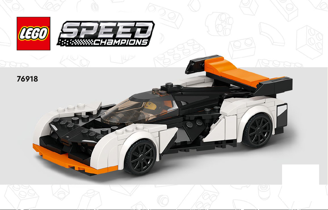 Manual Lego set 76918 Speed Champions McLaren Solus GT & McLaren F1 LM