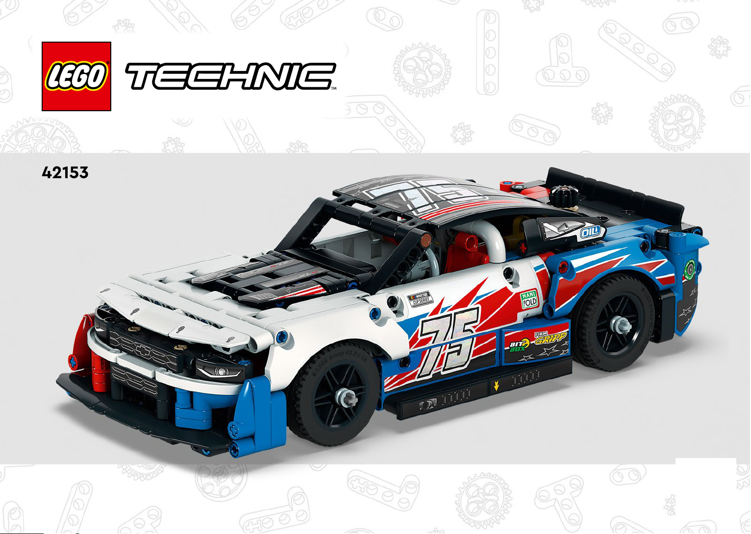 Handleiding Lego Set Technic Nascar Next Gen Chevrolet Camaro Zl