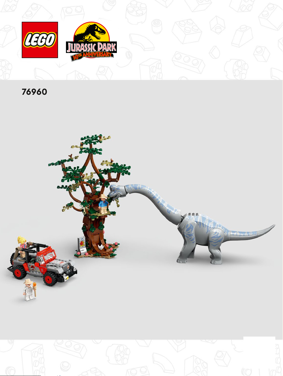 Handleiding Lego set 76960 Jurassic World Brachiosaurus ontdekking