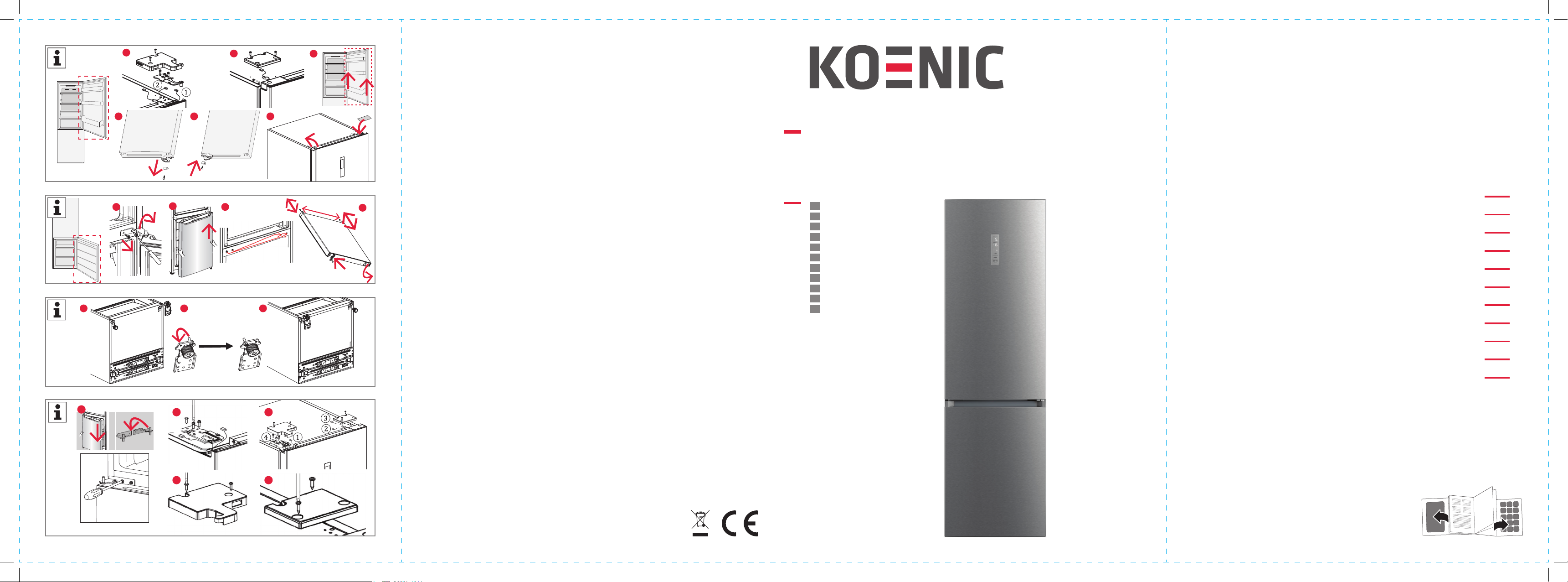 Bedienungsanleitung Koenic KFK 611 A NF IN Kühl-gefrierkombination