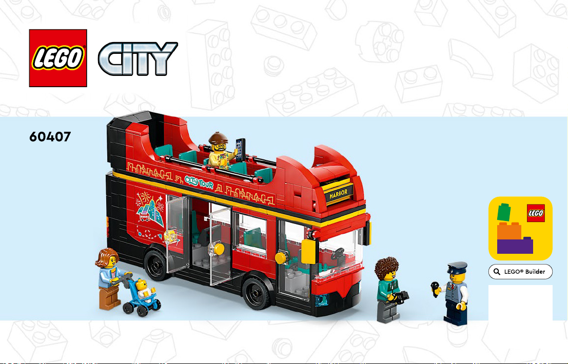 Manual Lego Set 60407 City Red Double-decker Sightseeing Bus