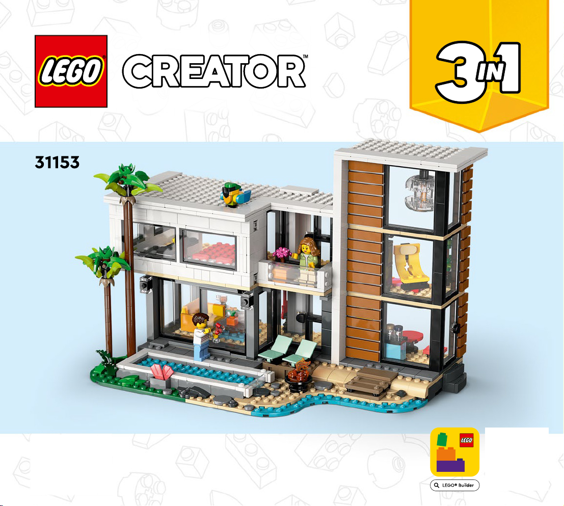 Kullanım kılavuzu Lego set 31153 Creator Modern Ev