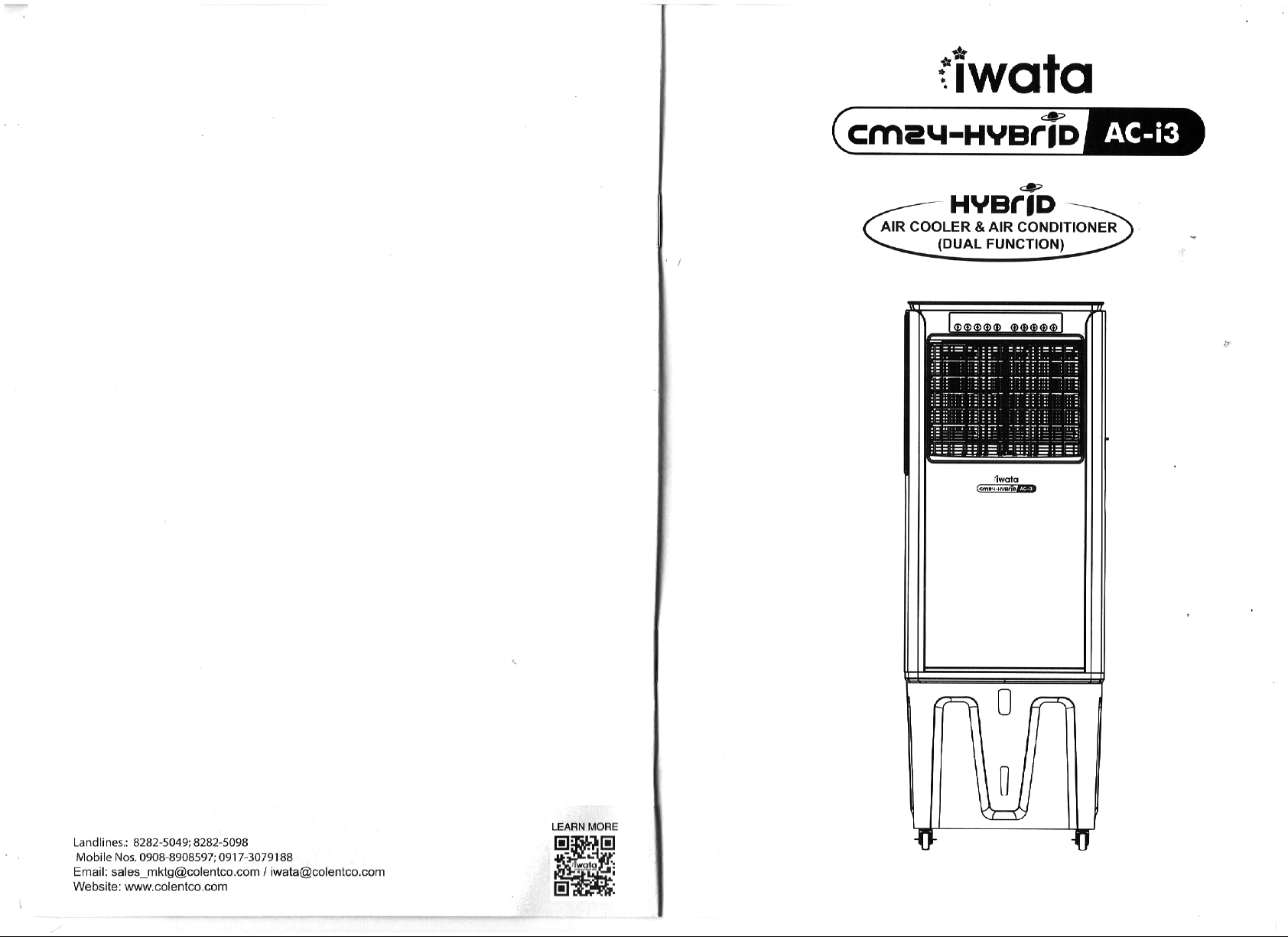 Manual Iwata CM24-HYBRID AC-i3 Fan