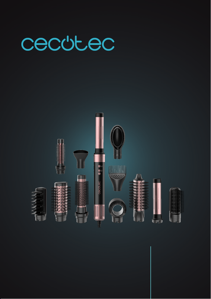 Manual Cecotec Bamba Ceramiccare In Airglam Modelador De Cabelo