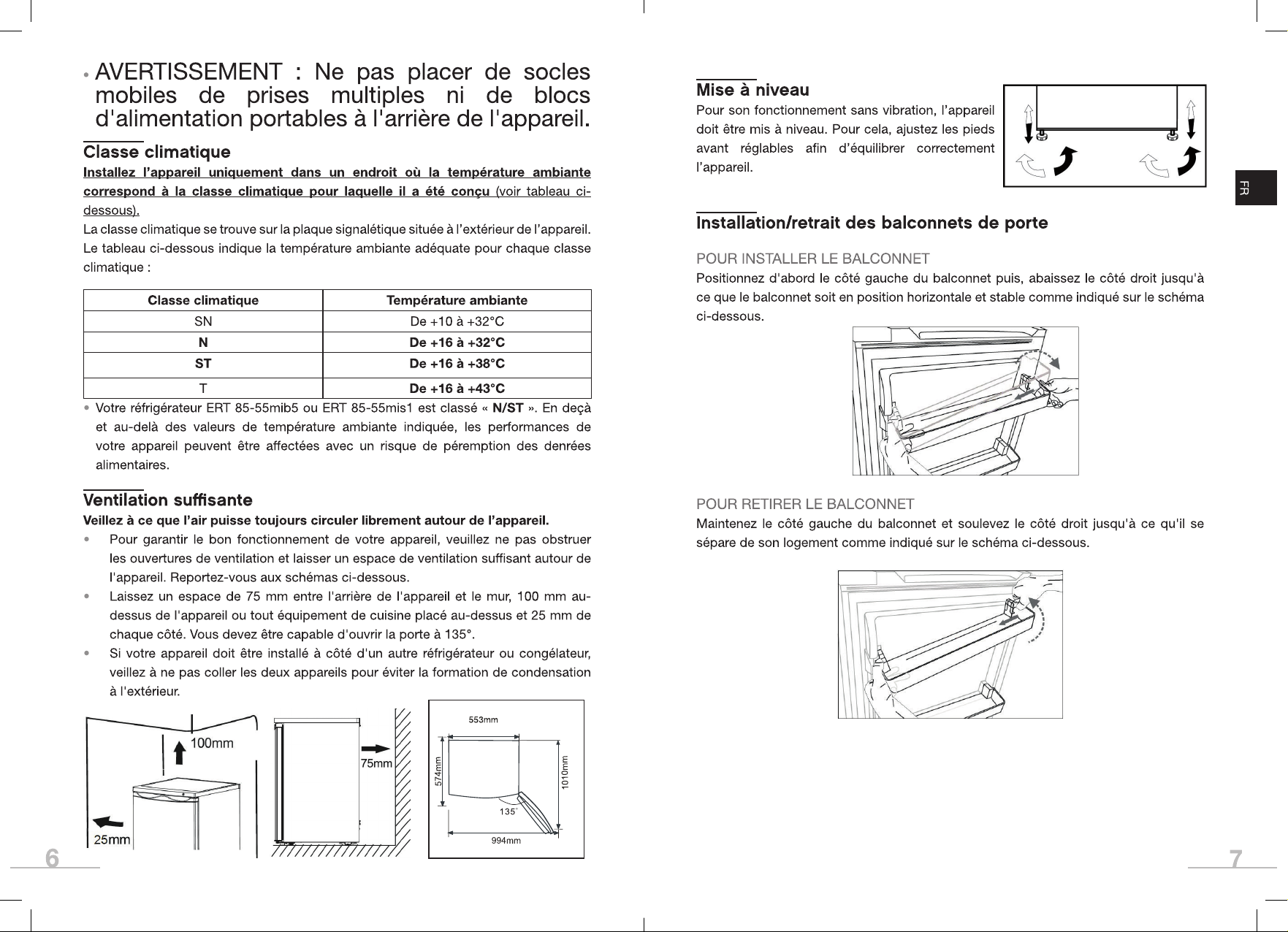 Mode D’emploi Essentiel B ERT 85-55mis1 Réfrigérateur - Page 4