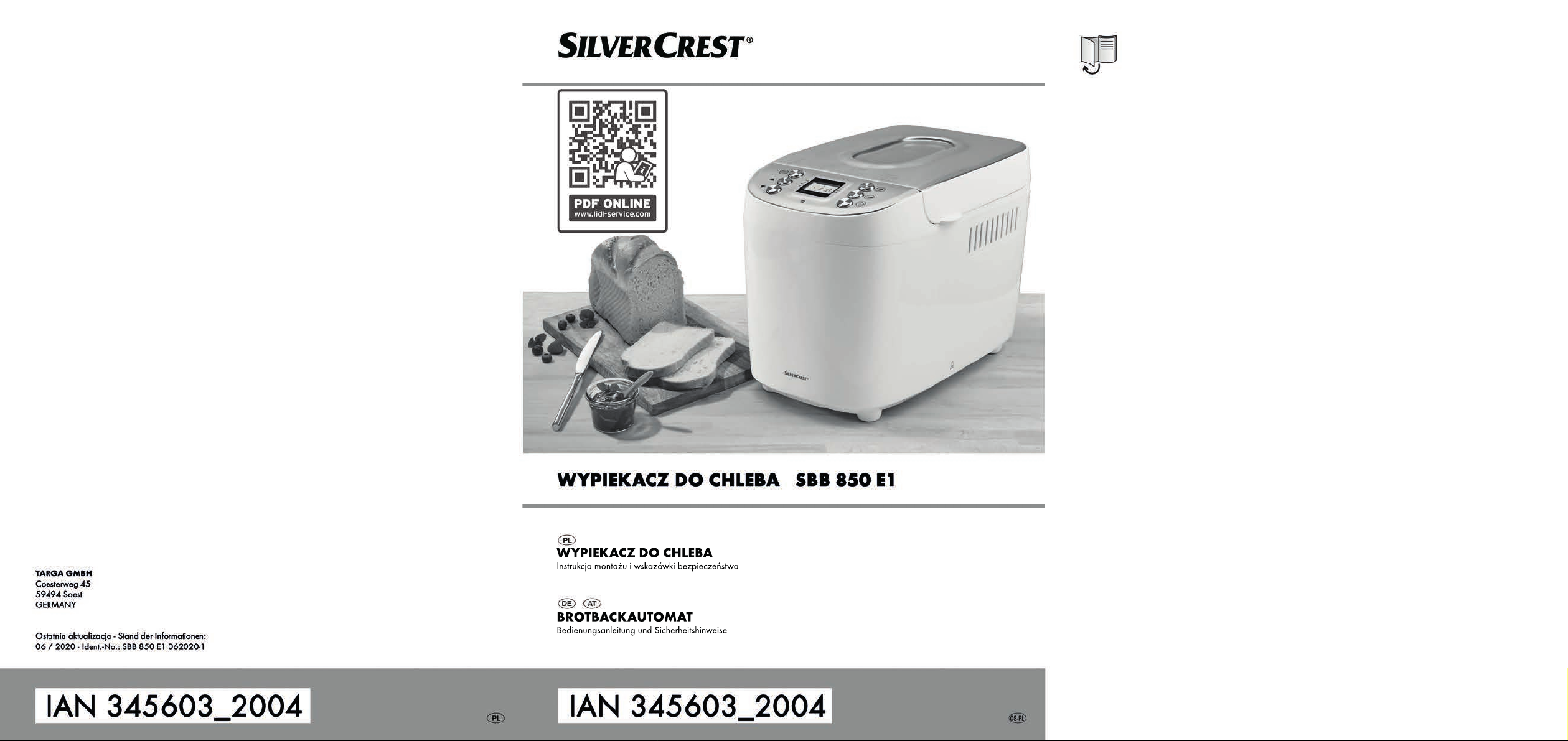 Instrukcja Obsługi Silvercrest Automat Do Chleba