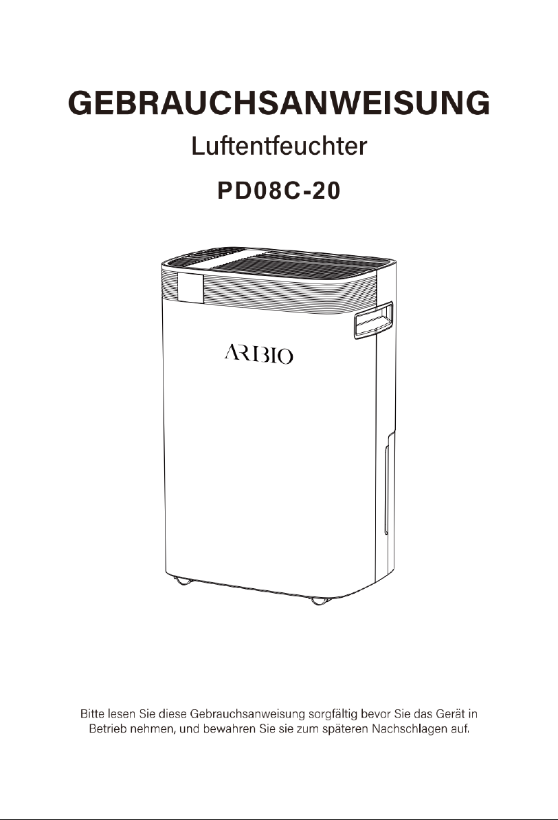Manual Aribio PD08C-20 Dehumidifier