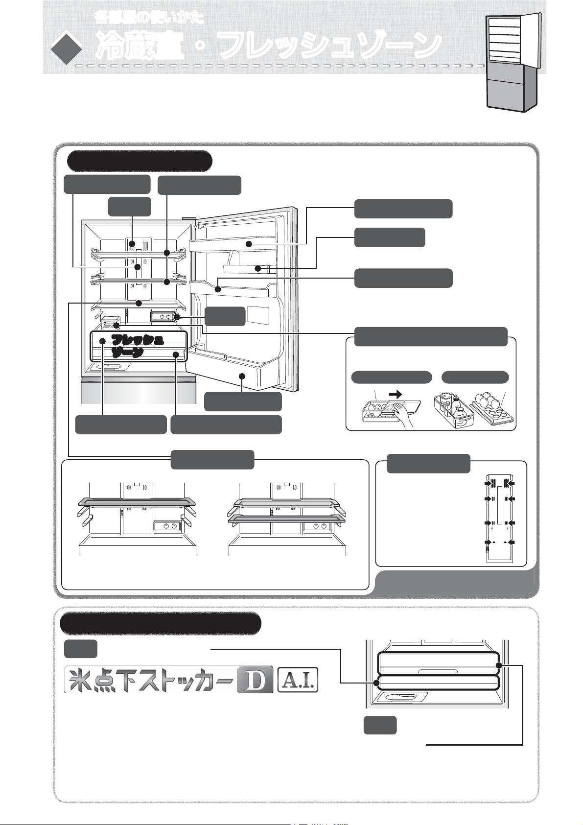 説明書 三菱 MR-CX33M-W 冷蔵庫-冷凍庫 - ページ 6