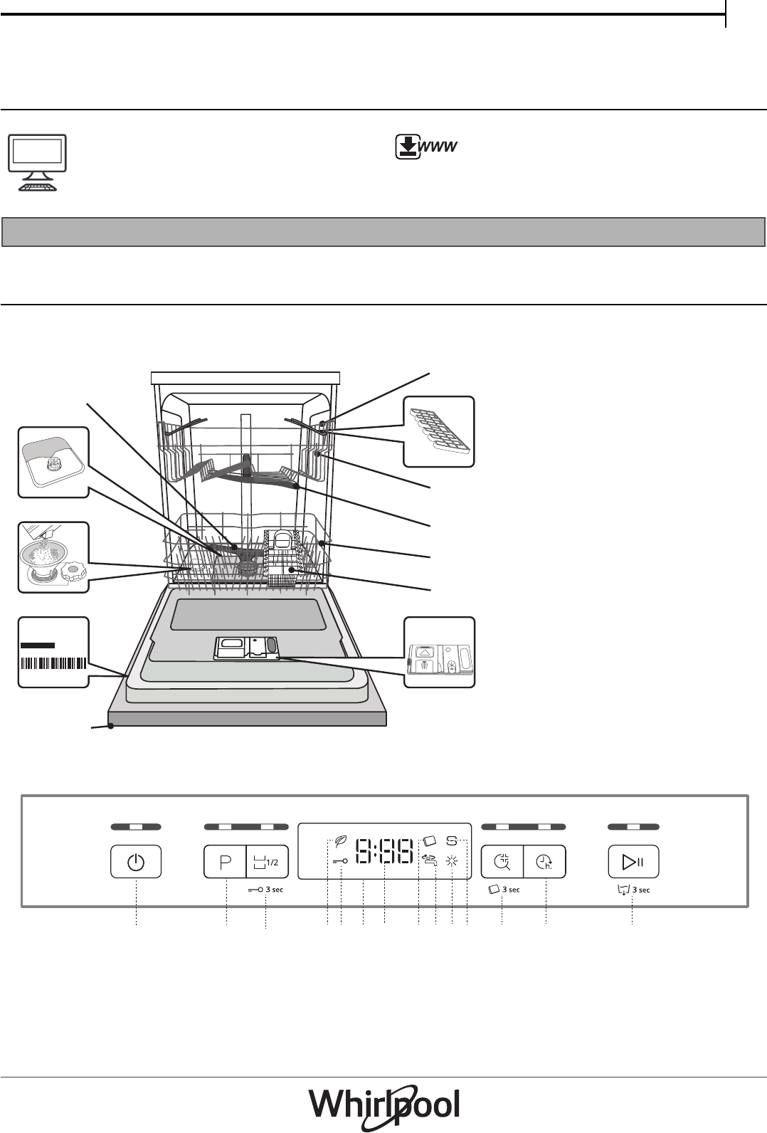Handleiding Whirlpool OWFC 3C26 X Vaatwasser — free download