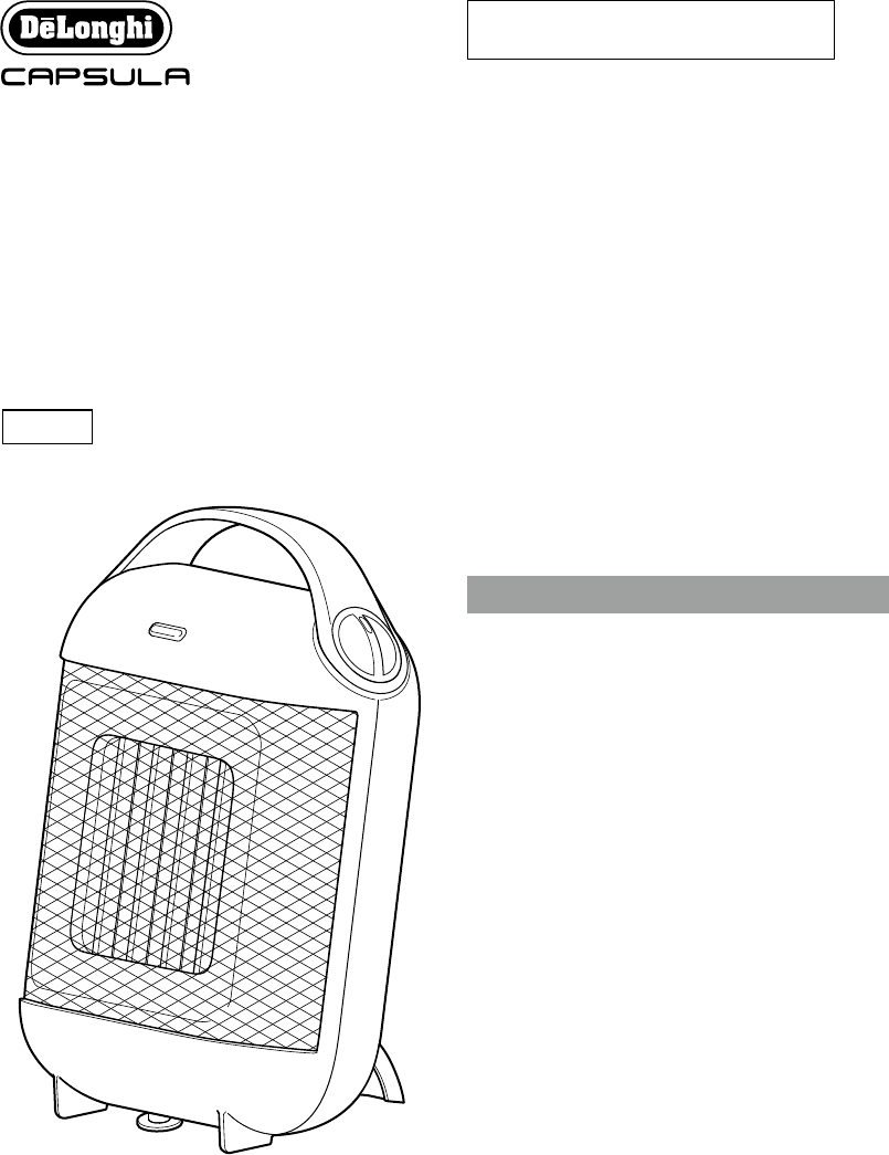説明書 デロンギ HFX30C11-AG ヒーター