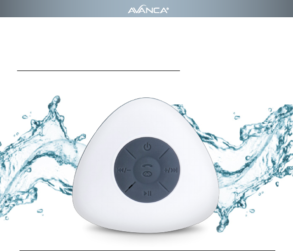 Avanca bluetooth fashion shower speaker