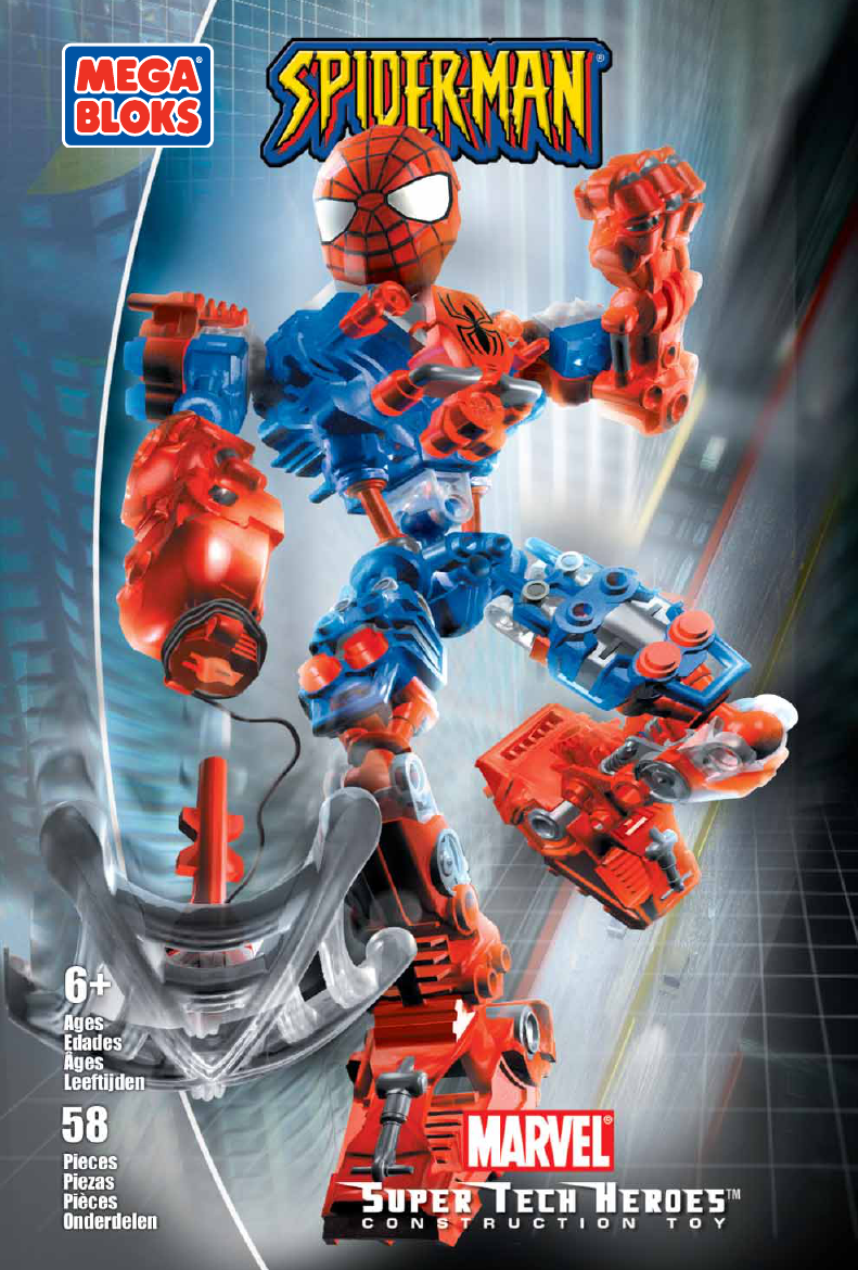 Figurine Spiderman Magnétique – Mega Bloks – Occasion