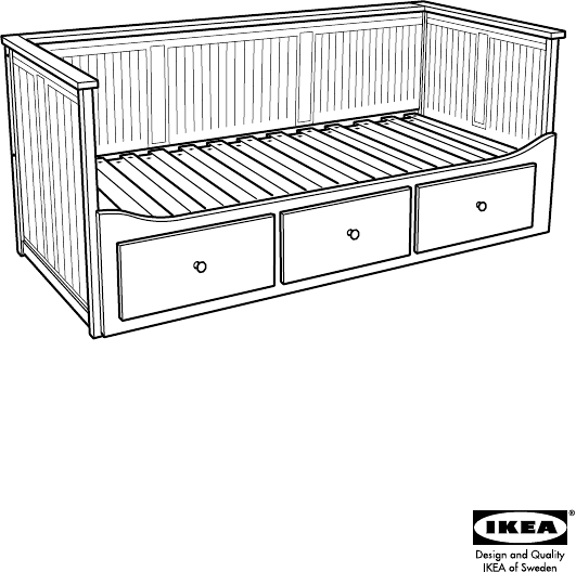 説明書 イケア HEMNES デイベッド