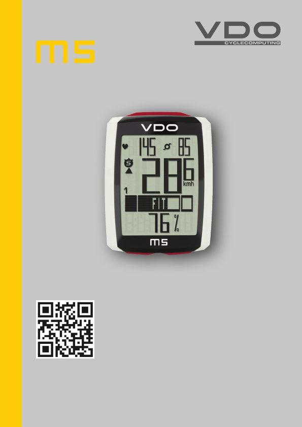 Bedienungsanleitung VDO M5 WR Fahrradcomputer