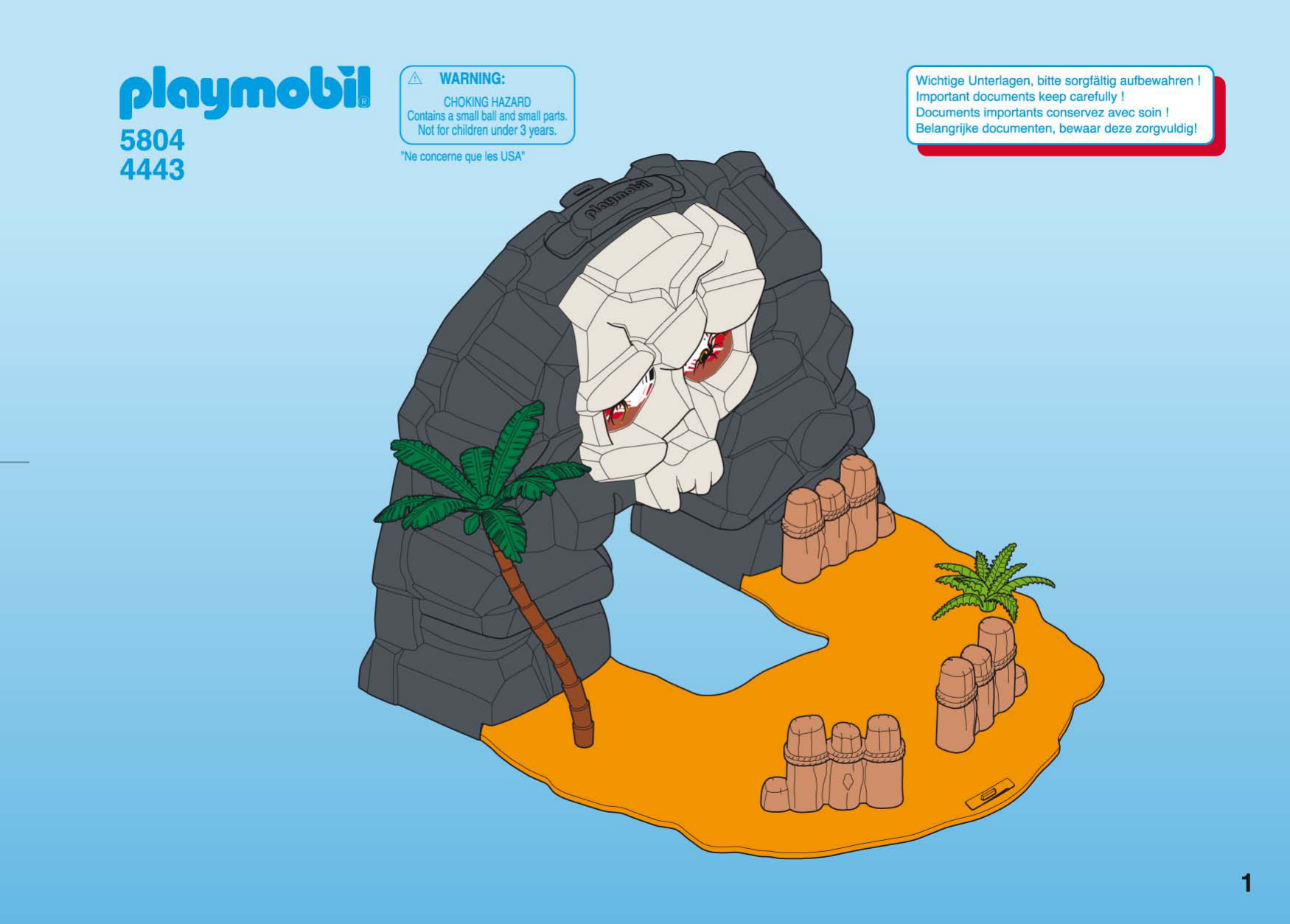 Playmobil 5804 – Rare, Neuf Dans Sa Boîte ! Thème Pirates Et Château