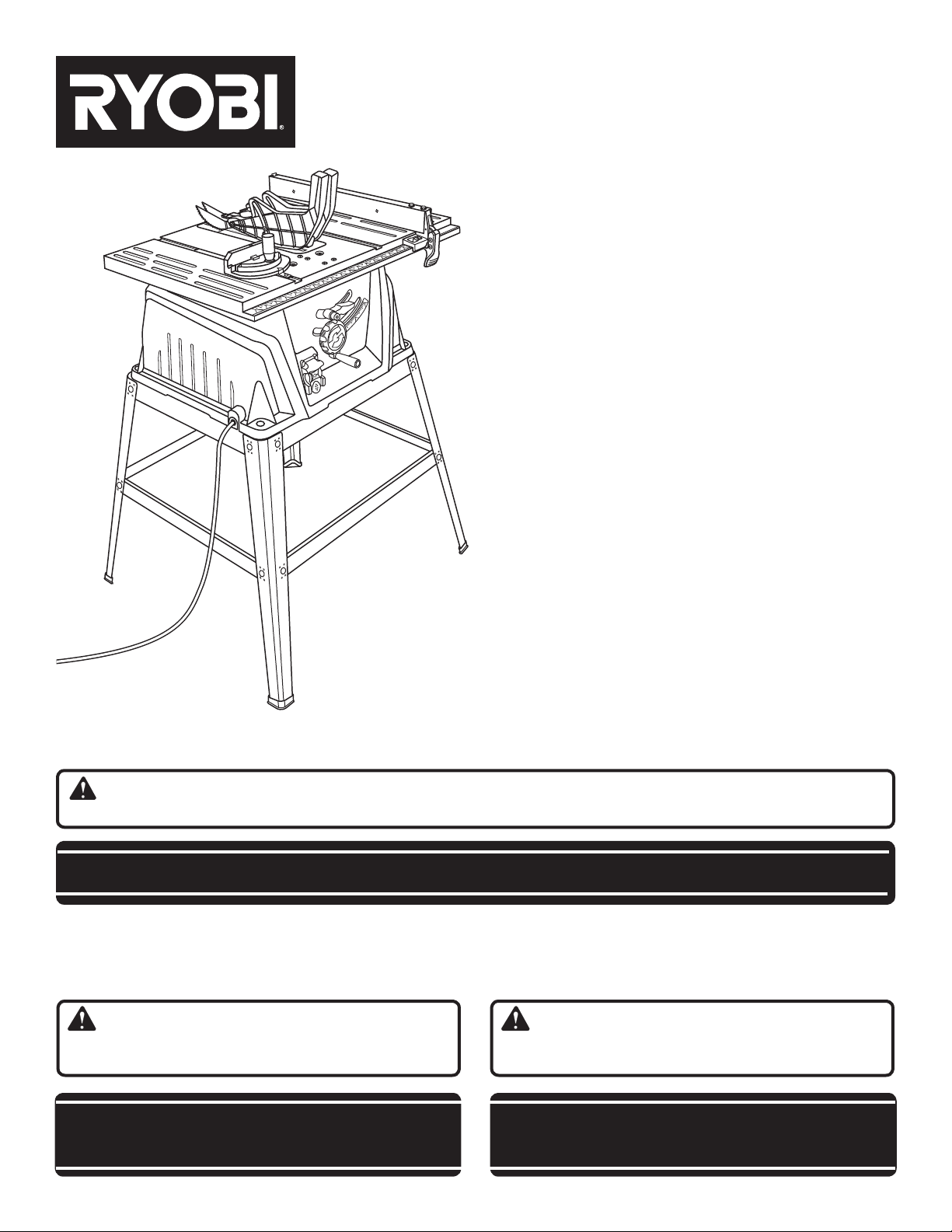 Test, avis et prix : Scie sur table filaire RYOBI ETS1526HG | Zone