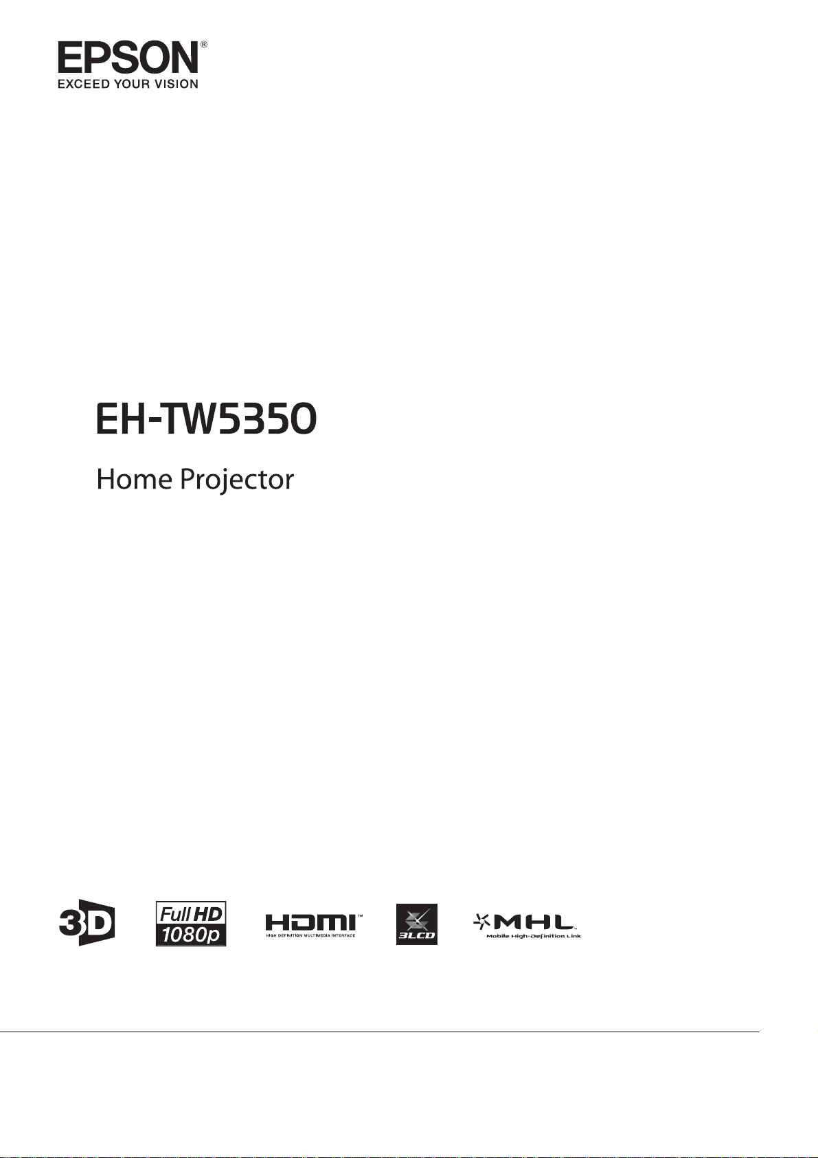 説明書 エプソン EH-TW5350 プロジェクター