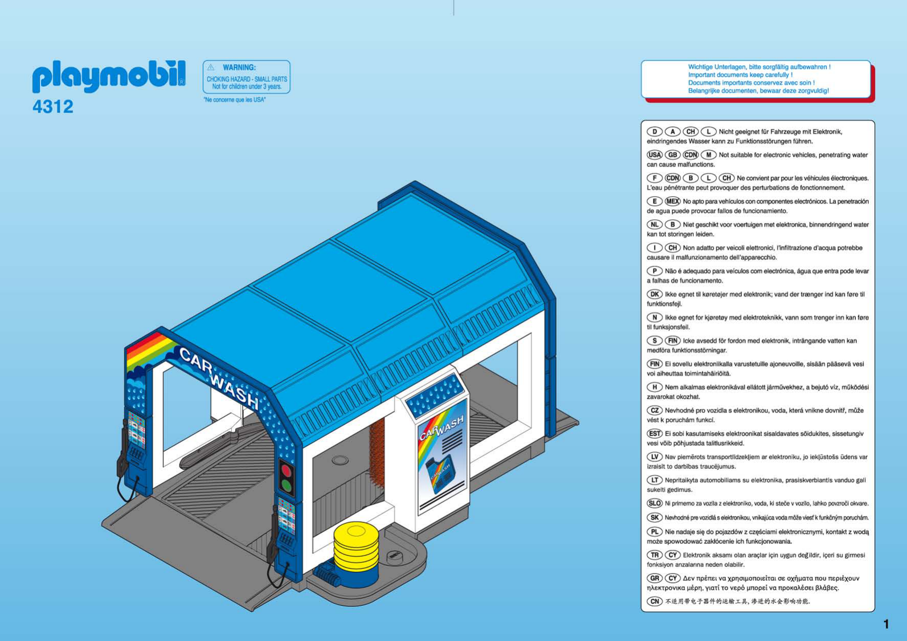 Playmobil car wash 4312 hotsell