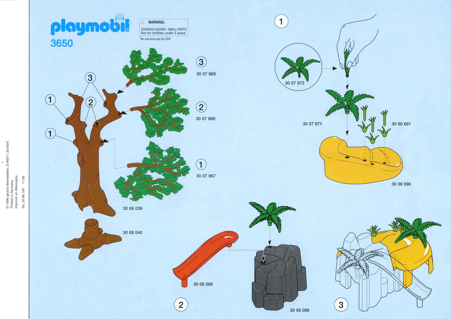 PLAYMOBIL FIGURE KEEPER Aquarium Avec Turtle Poisson Requins Sceau