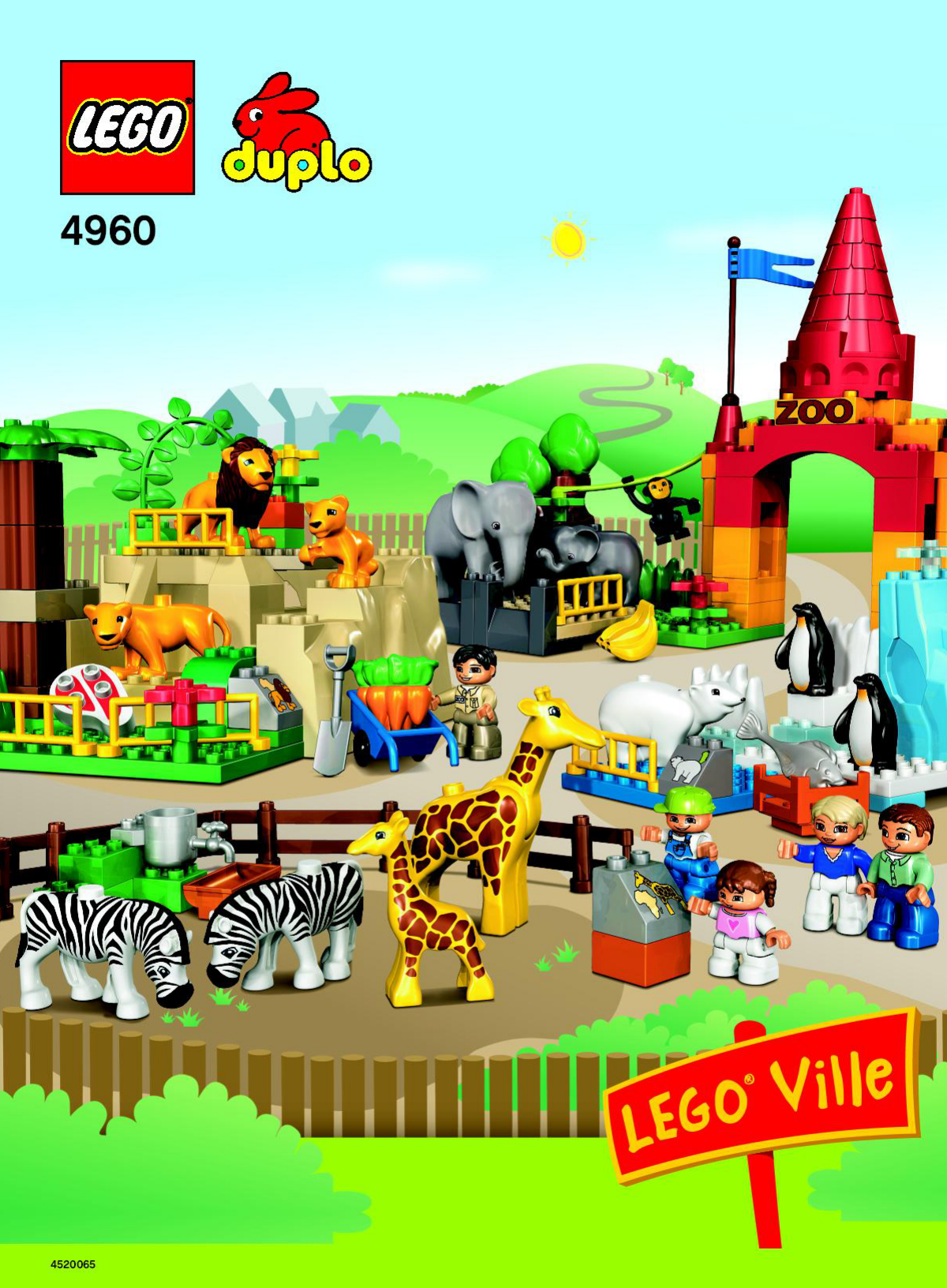 Manual Lego set 4960 Duplo Giant zoo