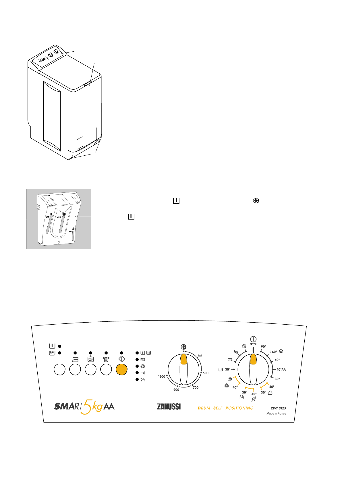 Руководство Zanussi ZWT 3125 Стиральная машина - страница 4