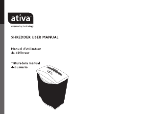 Handleiding Ativa DQ61M Papiervernietiger