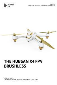 Handleiding Hubsan X4 FPV Drone