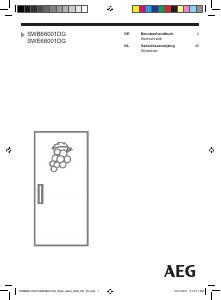 Handleiding AEG SWB66001DG Koelkast