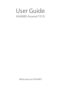Bruksanvisning Huawei Ascend Y210 Mobiltelefon