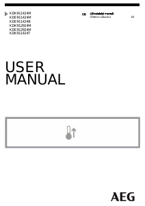 Manuál AEG KDE911424B Ohřevná zásuvka