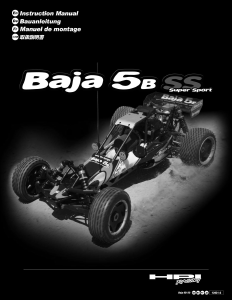 Bedienungsanleitung HPI Racing Baja 5B Super Sport Funkferngesteuerten auto