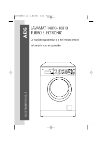 Handleiding AEG L14810 Was-droog combinatie