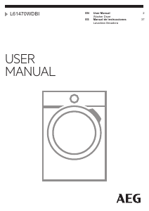 Manual de uso AEG L61470WDBI Lavasecadora