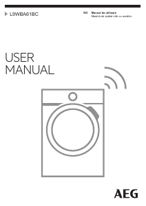 Manual AEG L9WBA61BC Mașină de spalat cu uscator