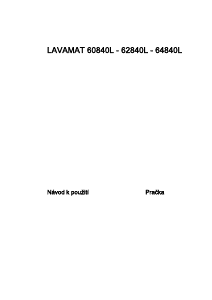 Manuál AEG L64840L Pračka
