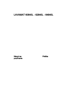 Návod AEG L64840L Práčka