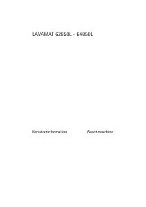 Bedienungsanleitung AEG L64850L Waschmaschine