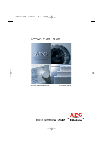 Bedienungsanleitung AEG L74659 Waschmaschine