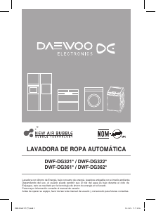Manual de uso Daewoo DWF-DG361BWW2 Lavadora