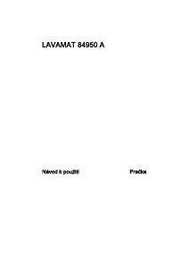 Manuál AEG L84950A Pračka
