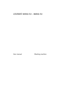 Manual AEG L84950A3 Washing Machine