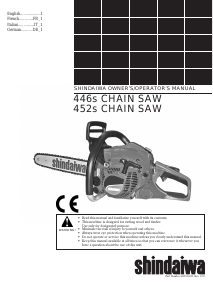 Manual Shindaiwa 452s Chainsaw