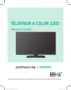 Manual de uso Daewoo L32R6300KN Televisor de LED