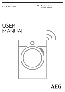 Manual AEG L8FBC69SA Mașină de spălat