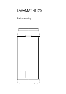 Bruksanvisning AEG LAV41170 Vaskemaskin